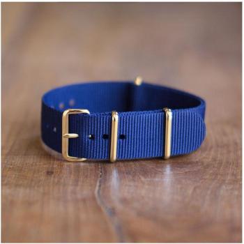 Correa Universal de Reloj Azul 20 mm – Nylon Traesio