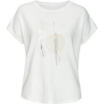 LASCANA Schimmer-Rundhalsshirt Damen – Viskose French Terry