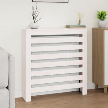 Massief Grenen Radiatorbekleding Wit