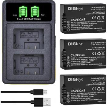 Panasonic Lumix DMW-BMB9 Battery Pack + Dual LED Charger