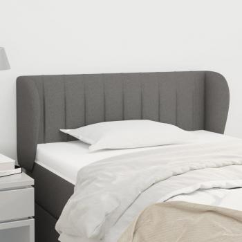 Kopfteil Dunkelgrau 93x23x78/88 cm Stoff