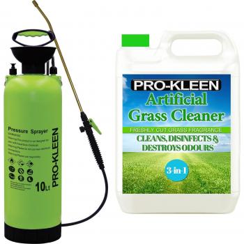 ProKleen 10L Pump Sprayer with Fresh Cut Grass Scent Cleaner 5L