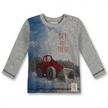 Sudadera Sanetta 113372 para Bebé-Niños, color gris melange, talla 3-6 meses
