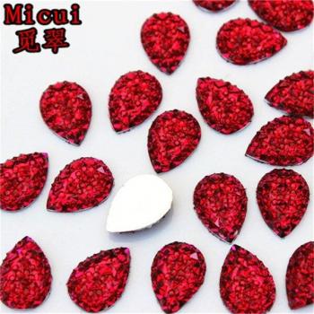 Mini Diamantes Resina Plano – 10x14mm, 100 unid