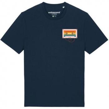 Watapparel Unisex T-Shirt mit Regenbogen Kassette