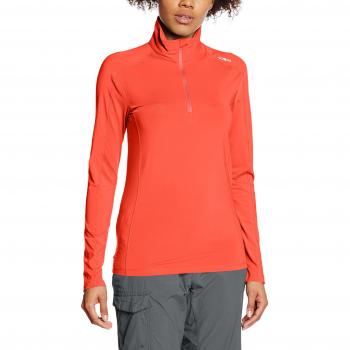 CMP Damen Fleece Rollkragenpullover, Orange, 48