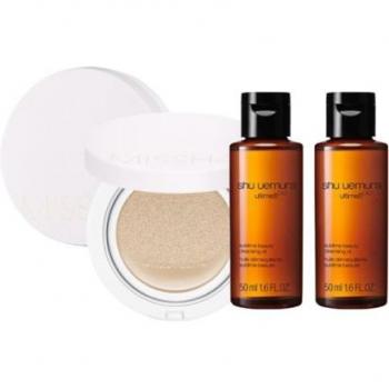 MISSHA x Shu Uemura: Ultime8 Cleansing‑Oil 50 ml + Magic Cushion Cover No.21 (2 Stück pro Produkt)