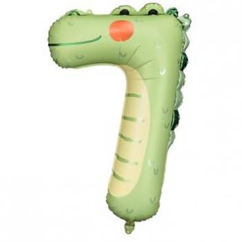 Partydeco Folienballon Krokodil 85 cm