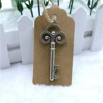 10 Pcs Key Bottle Opener with Tag Card for Weddings