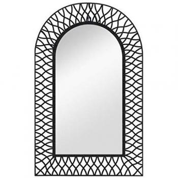 Espejo Arqueado Negro 50x80 cm