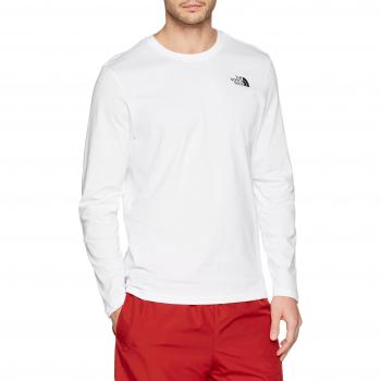 THE NORTH FACE Herren Easy Langarmshirt in TNF Weiß, Größe M
