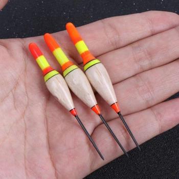 3 Pcs Mixed Size Fishing Floats with Light Stick
