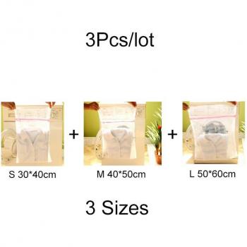 3Pcs Bra and Sock Washing Bags