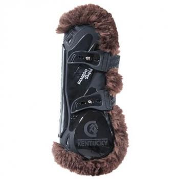 Kentucky Horsewear Pferdebeinschutz – Lammfell & Bambus‑Elastik