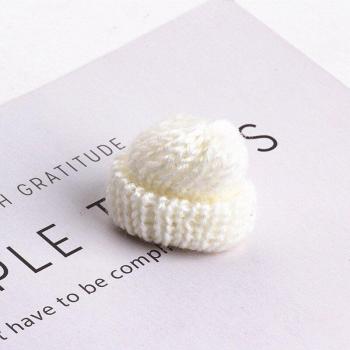 DIY Acrylic Crochet Hats for Earring Making, 38mm x 35mm, 10 Pack
