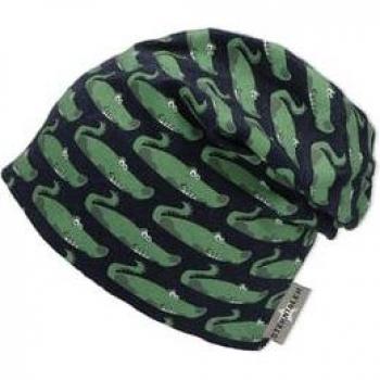 Marine Krokodil‑Slouchbeanie – Sterntaler Edition