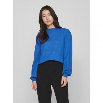 Vila Ril Damenpullover Regular Fit in Blau