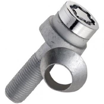 Système de Fixation Antivol pour Jantes SU, Conception à Réduction de Cercle de Trous, Tige de 28 mm, Clé 17x25,8 mm, M12x1.5
