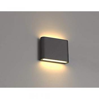 Aplique de pared LED Contour Antracita 2x3W 3000K