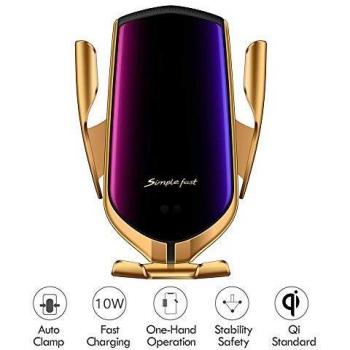 Hinyx Mobile Power Hub 10 W – kabelloses Auto-Ladegerät mit Universal-Handyhalter