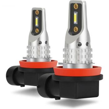 2X 12V LED Fog Light Bulbs with Canbus 6000K