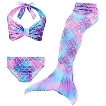 Bambina Sirenetta Hejin Speedeve Bikini con Coda