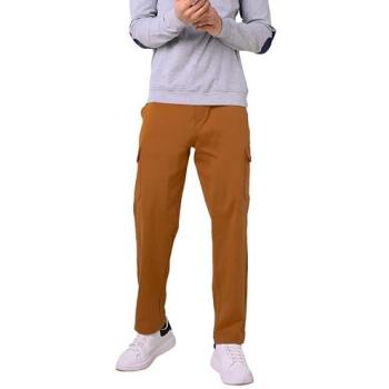 Large Orange Slim Cargo Pants – Enorsia Menswear