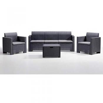 Set giardino 3 posti Milani Home, 188 x 79 x 57.5 cm