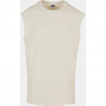 Off-White sleeveless tee con bordo trasparente