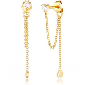 Vintage Elli Orecchini Pendenti Argento Sterling