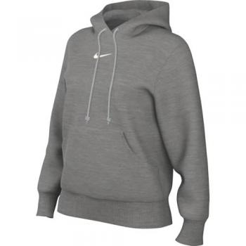 Nike Sportswear PHNX FLC Felpa per donne grigio e bianco