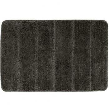 Badteppich Steps Hellgrau, 60 x 90 cm aus Mikrofaser