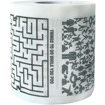 Rouleau de papier hygiénique comique 2 plis tissu non parfumé pour salle de bain 11UF