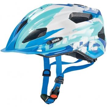 AzulBlanco VeloGuard Quatro Jr. Casco Unisex