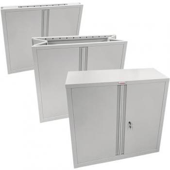 Stahlschrank mit 1 Fachboden und Schloss