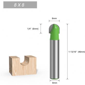 Fresa de Carburo 8 mm – Caja de Núcleo