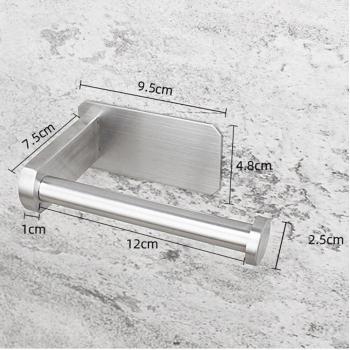 Self-Adhesive Wall-Mounted Kitchen Roll and Toilet Paper Holder