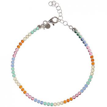 Bracciale Moonlight argento con zirconi multicolor Sovrani