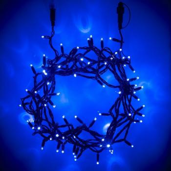 CoreLink 60 m 600‑LED Blue Fairy Lights, Green Connector Kit