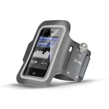 Celly Supporto da Polso in Neoprene per Smartphone, Grigio, Taglia XXL