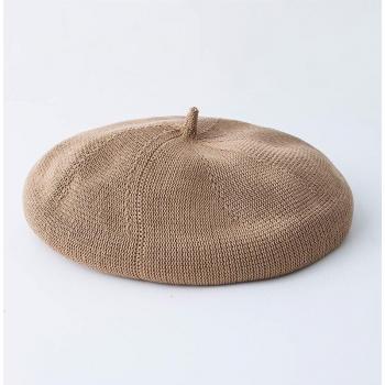 Béret vintage tricoté à la main pour femmes