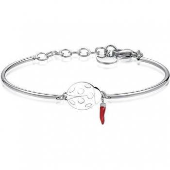 Bracciale Brosway Chakra con Coccinella y Cuerno Rojo BHK314