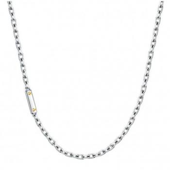 Collar Morellato Gold para caballero en acero y oro amarillo 18 quilates