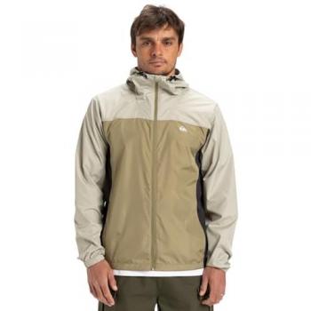 Windbreaker Quiksilver Overcast Giacca Leggera XL Beige Marrone