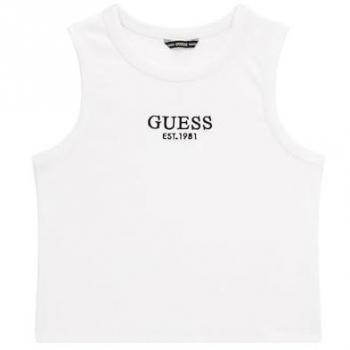 Débardeur Guess Midi blanc pour fille