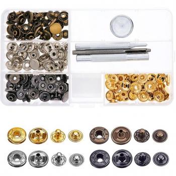 40 Sets of Snap Fasteners for Leather Craft with 633# Tools