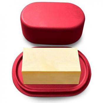 Stylish Red Butter Pot with Latch