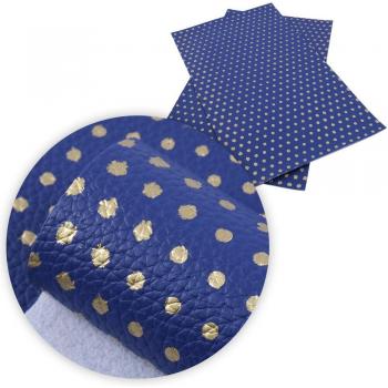 Faux cuir à pois dorés pour accessoires cheveux