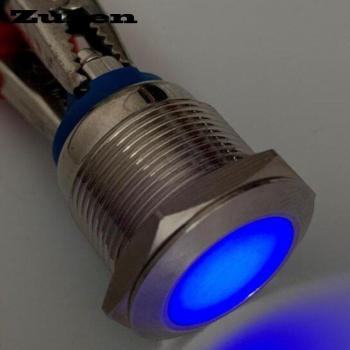 Zusen 19mm indicateur lumineux métallique 12V 24V 220V