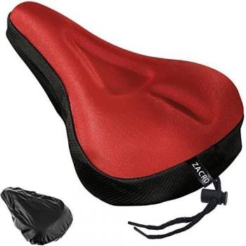 Zacro Gel‑Sitzkissen für Fahrräder – Rot, wasserdicht & staubfest